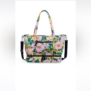 Vera Bradley Deluxe Travel Tote Bag in Bloom Boom